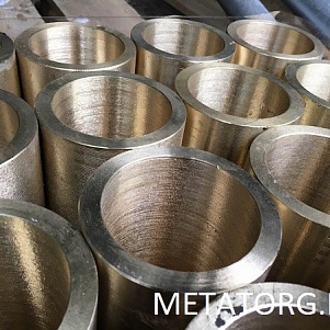 Бронзовая втулка 100 мм БрА9Ж3л ГОСТ 493-79