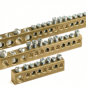 Шина латунная 11х6 мм 2х7.5 мм 2х9 мм (BD12515)