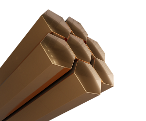 Шестигранник бронзовый БрАМц9-2